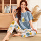 HN-PINEAPPLE PRINTED NIGHT SUIT