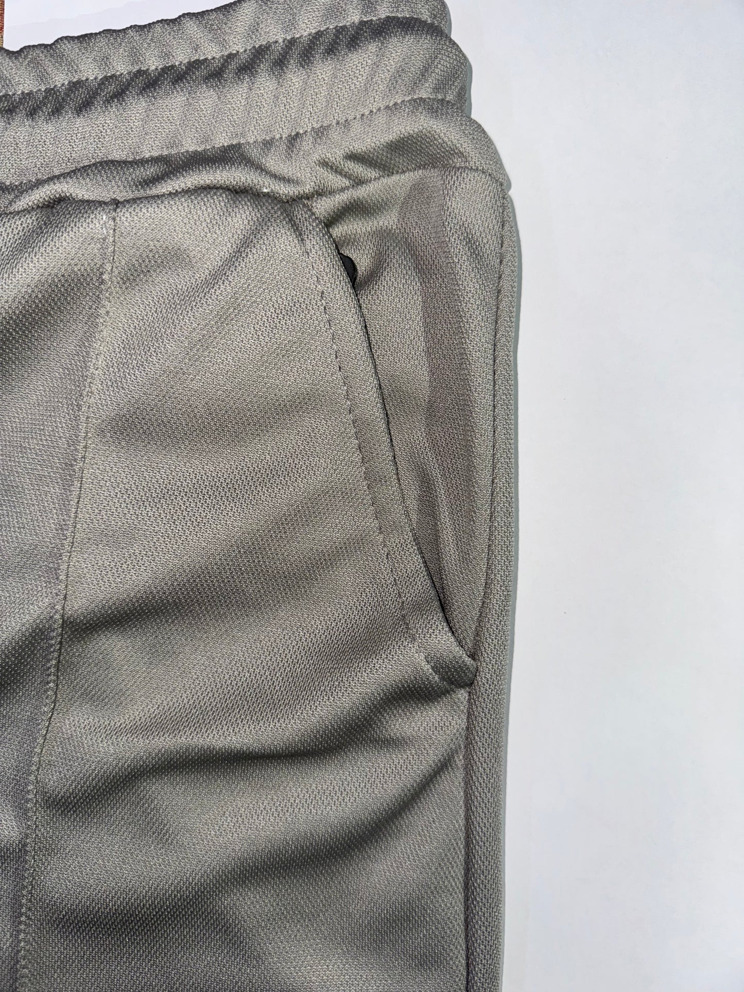 STRAIGHT FIT STRIPE TROUSER-GREY