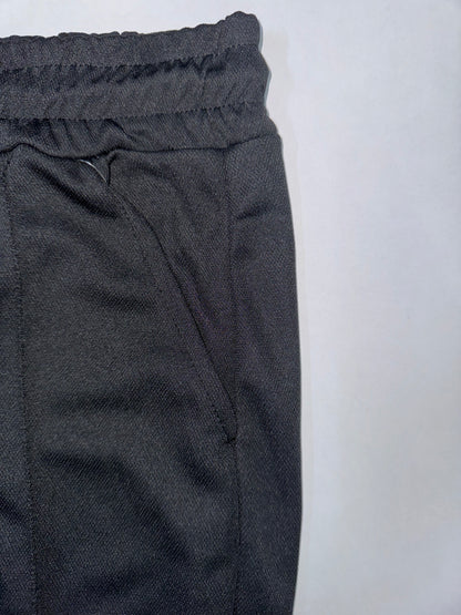 STRAIGHT FIT STRIPE TROUSER-BLACK