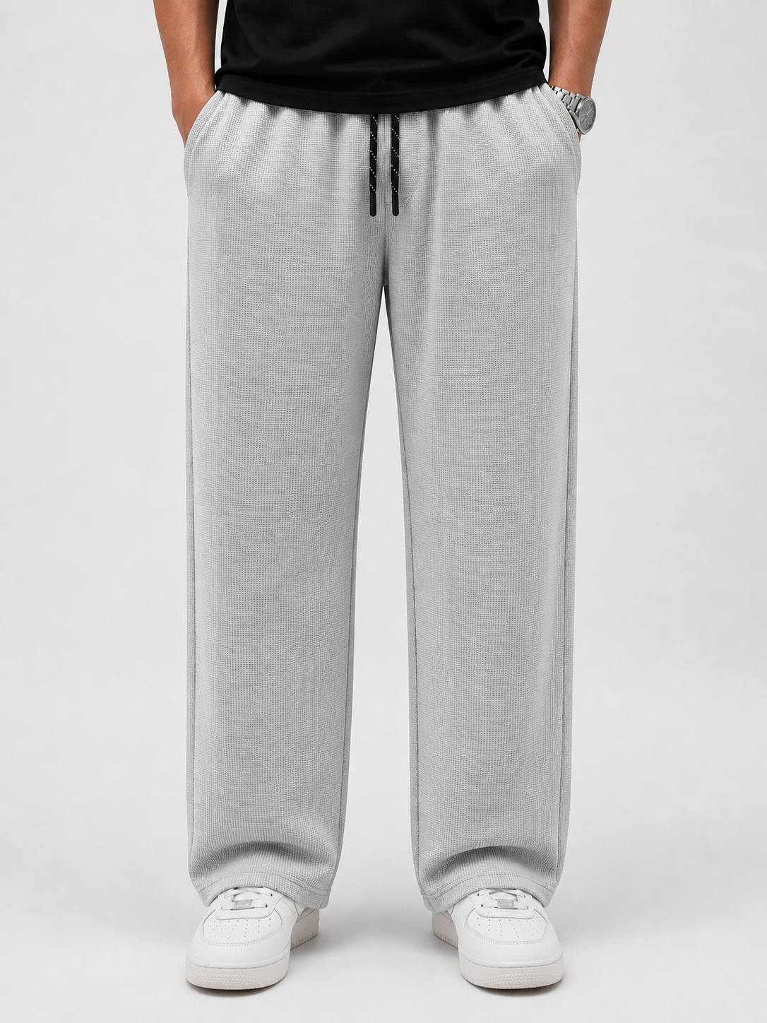Premium Textured Knit Trouser