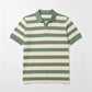 Johnny Collar Waffle Textured Polo - Muted Sage Green