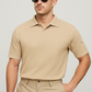 Waffle Knitted Polo - Biege