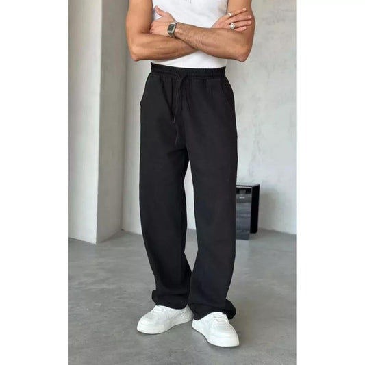 Plain Fleece Trouser - Black