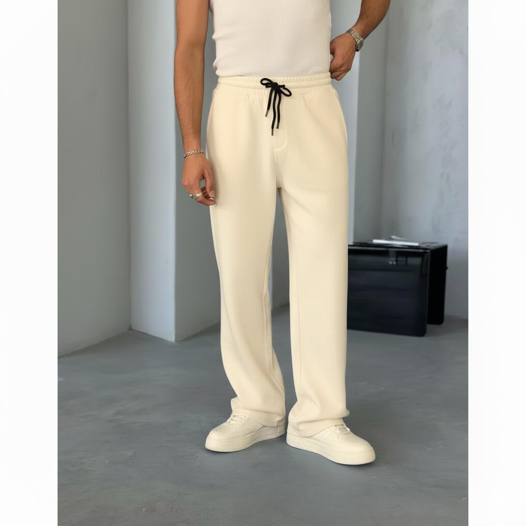 Plain Fleece Trouser - Biege