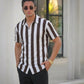 Sharp Lines Shirt - Brown