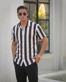 Sharp Lines Shirt - Brown