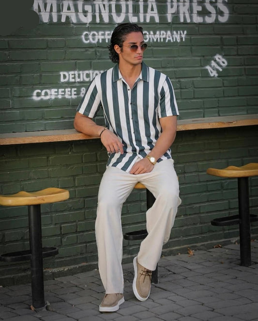 Sharp Lines Shirt - Glazed Green