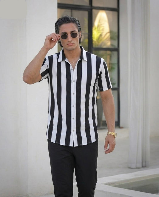 Sharp Lines Shirt - Black