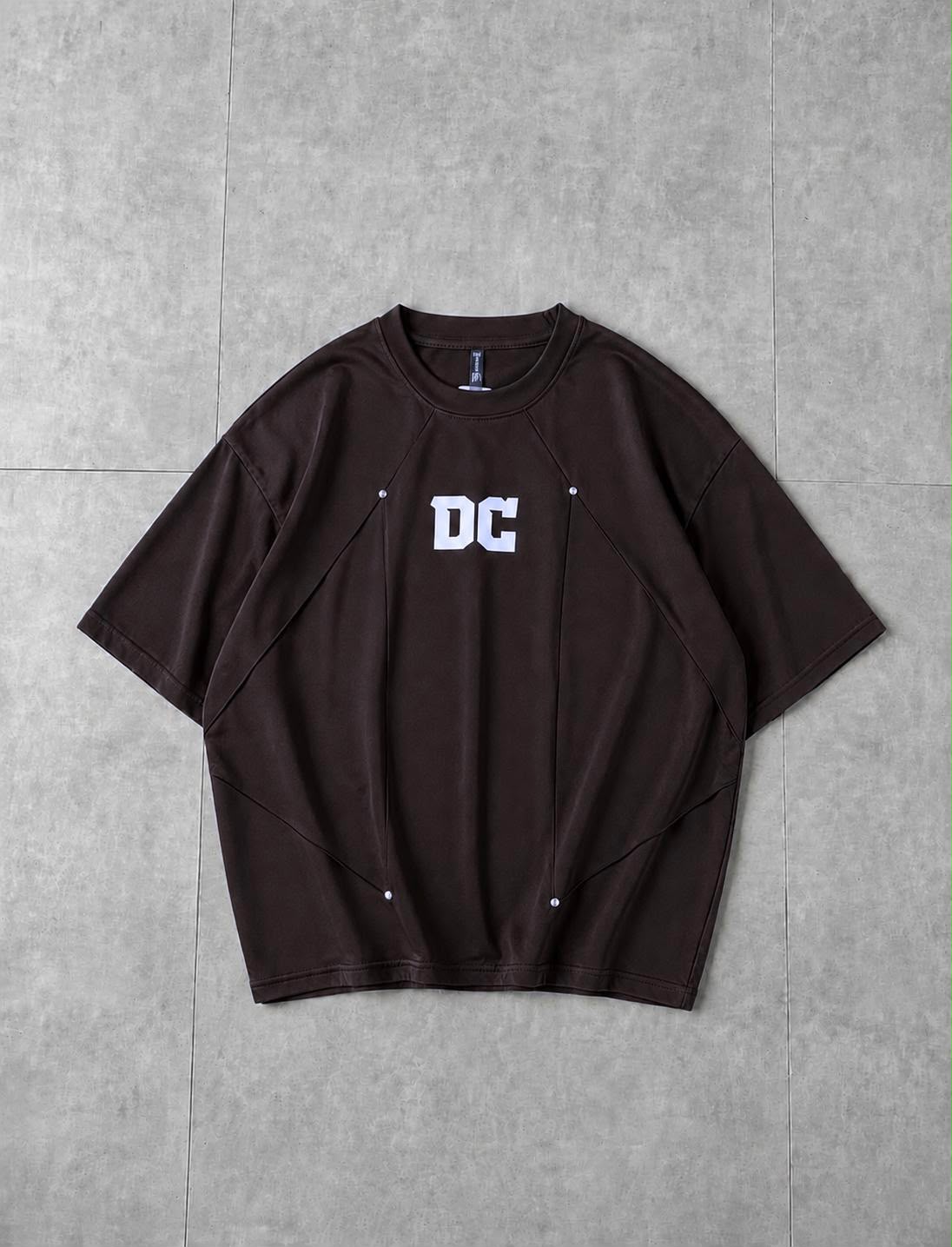 Interlock Oversized Tee - Brown