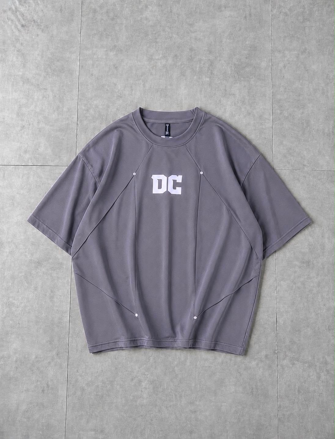 Interlock Oversized Tee - Charcoal