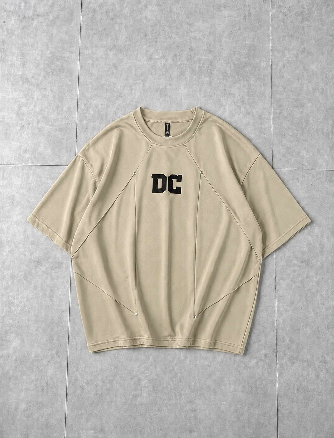 Interlock Oversized Tee - Biege
