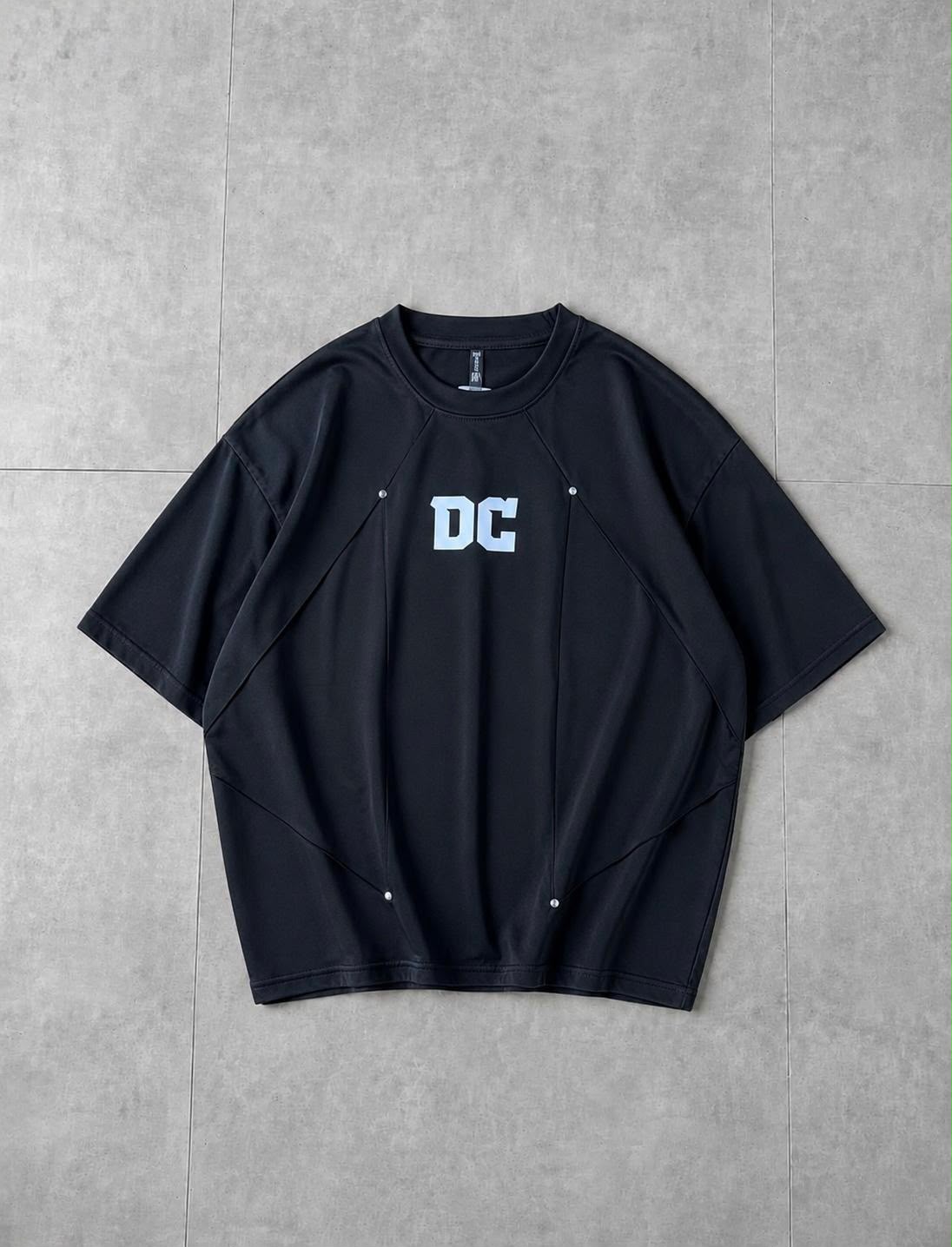 Interlock Oversized Tee - Black