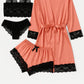 Royal Bridal Silk 4pcs set - Dusty Rose
