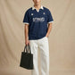 Signature Print Johnny Polo - Navy Blue