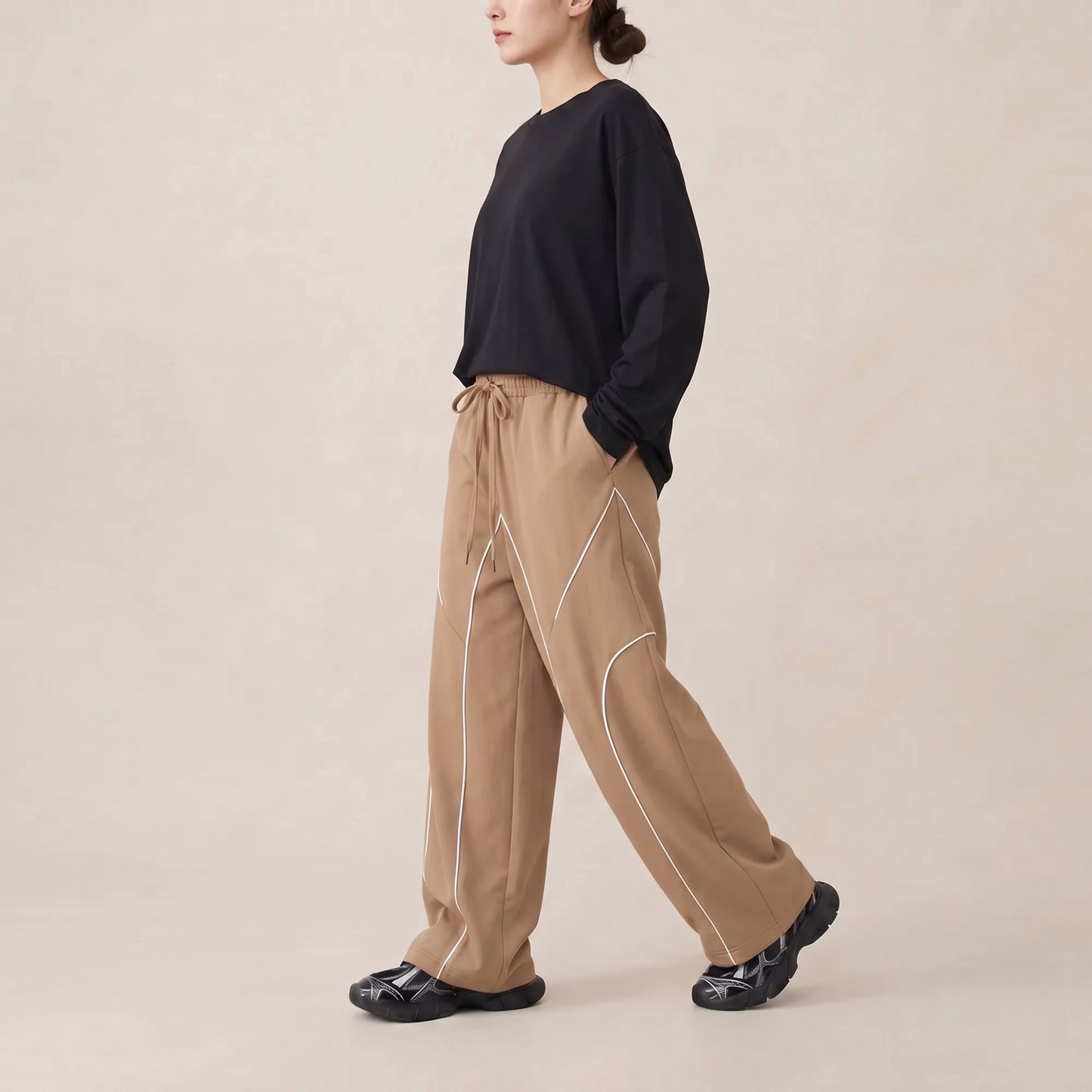 Flexline Baggy Trouser - Coffee