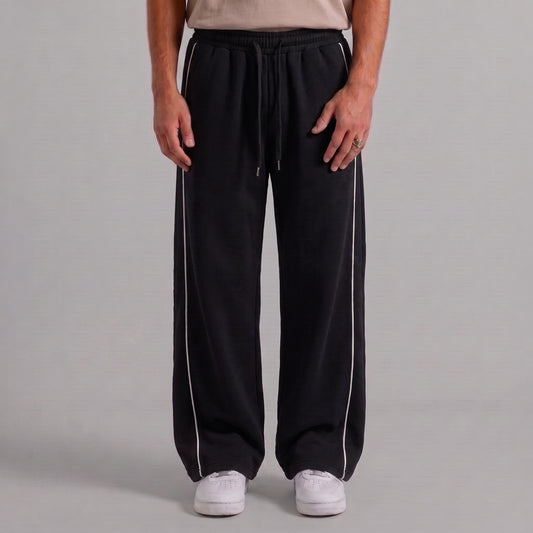 Classic Stripe Trouser - Midnight Black
