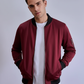 Bomber Jacket Fleece - Maroon