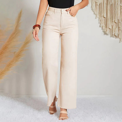 Premium Wide Leg Jeans - Wheat Dust