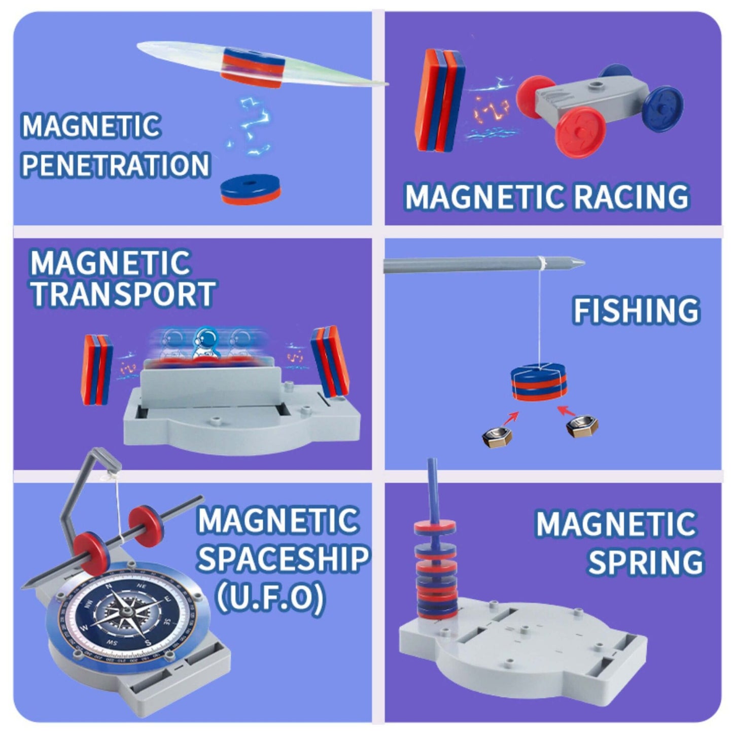 Magnet Lab STEM Kit – 12 Experiments