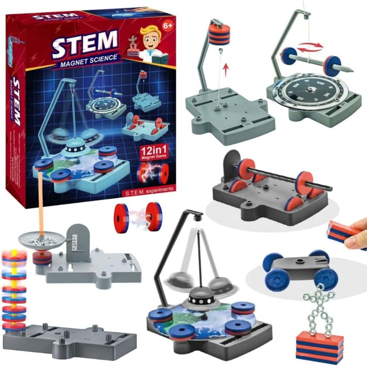 Magnet Lab STEM Kit – 12 Experiments