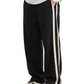 Side Stripe  Baggy Trouser - Black