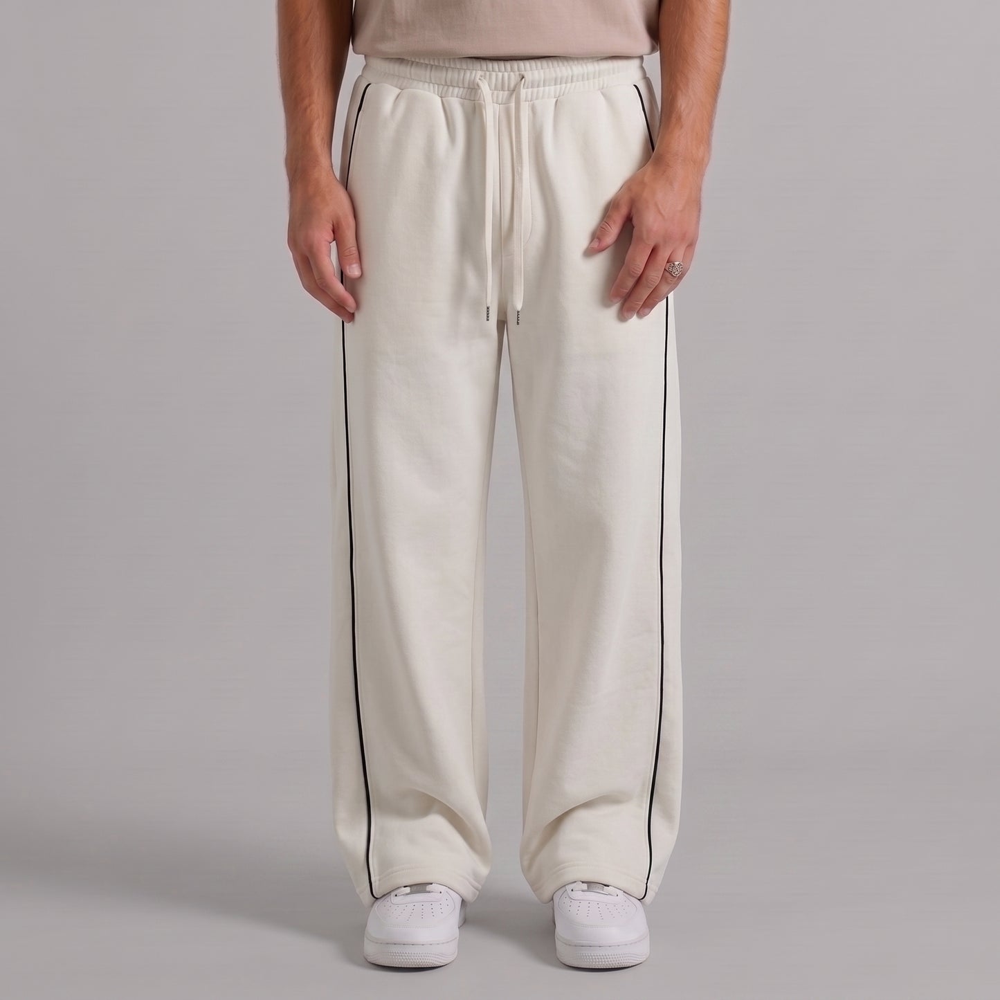 Classic Stripe Trouser - Off White