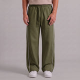 Classic Stripe Trouser - Olive Moss