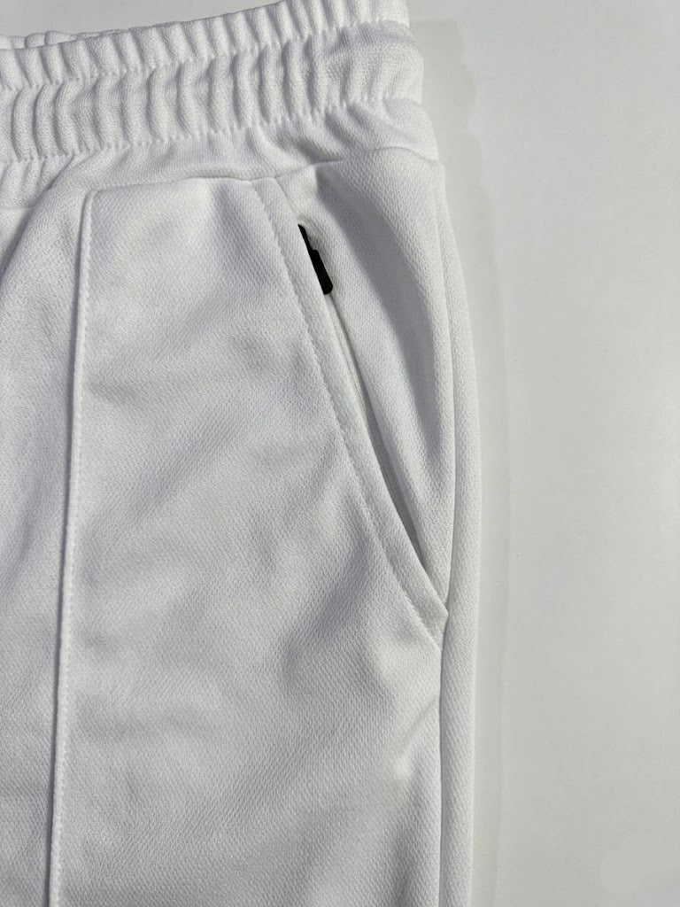 STRAIGHT FIT STRIPE TROUSER - WHITE