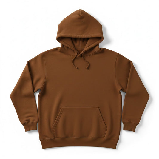 Plain Hoodie - BROWN