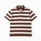 OLD MONEY STRIPE POLO  - Brown