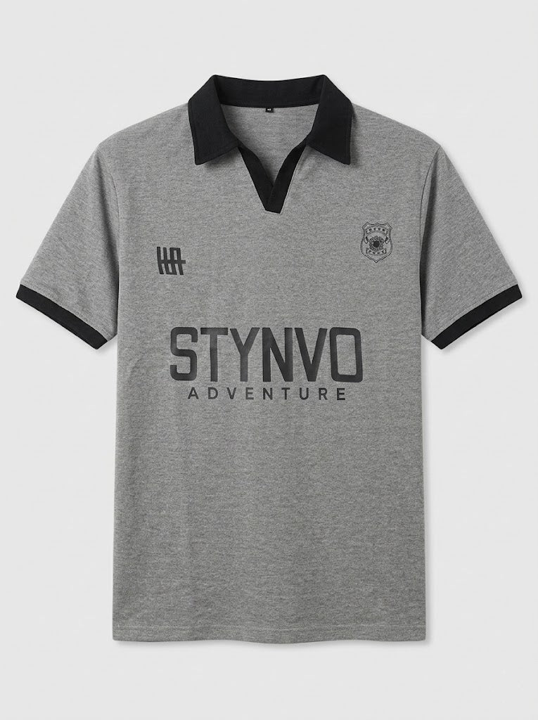 Signature Print Johnny Polo - Charcoal