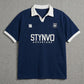 Signature Print Johnny Polo - Navy Blue
