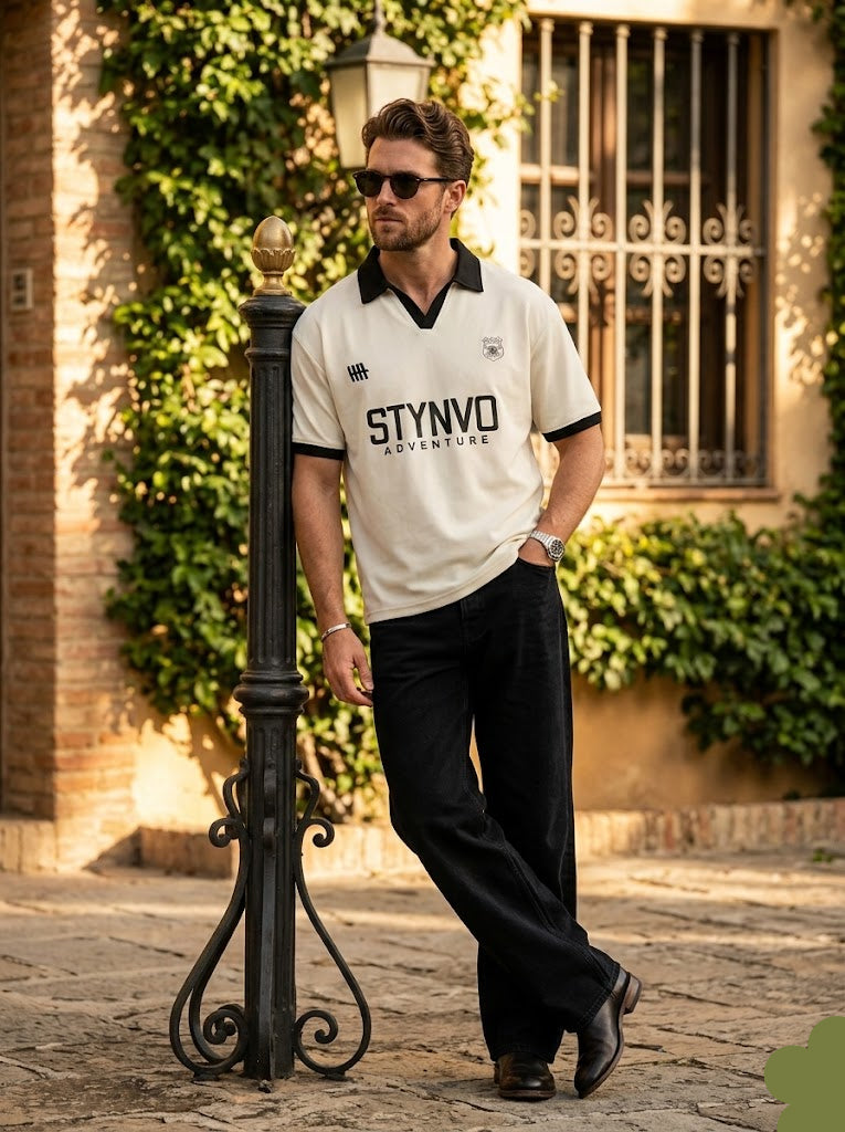 Signature Print Johnny Polo -Beige