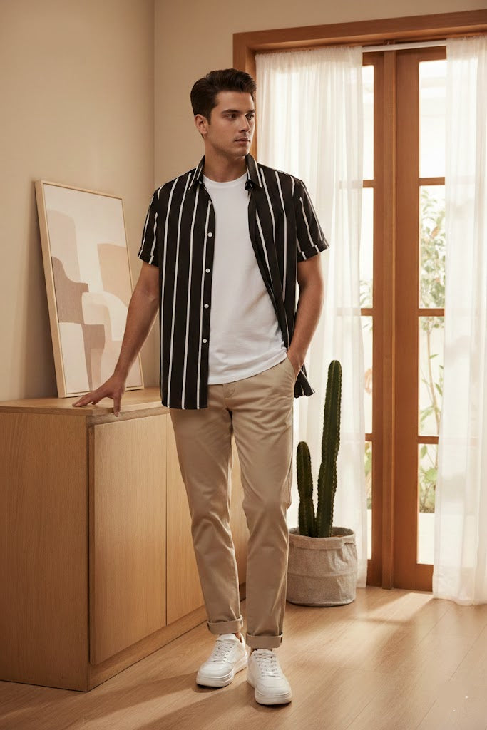 Stripe Shirt - Black