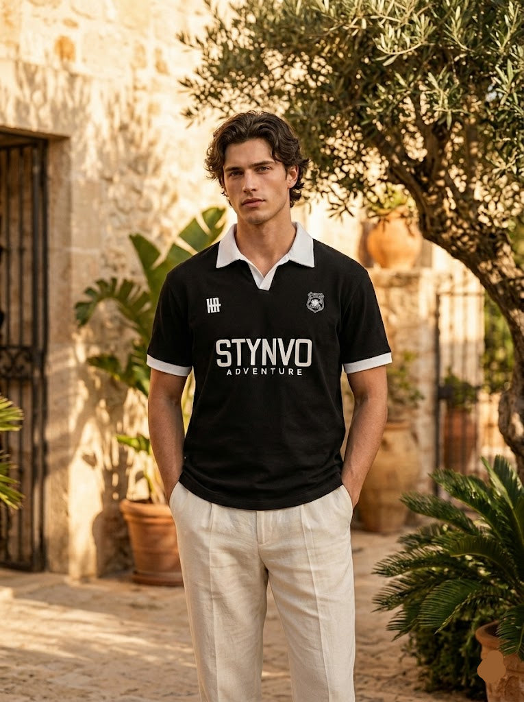 Signature Print Johnny Polo -Black