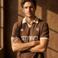 Signature Print Johnny Polo -Brown