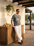 Signature Print Johnny Polo - Sage Grey
